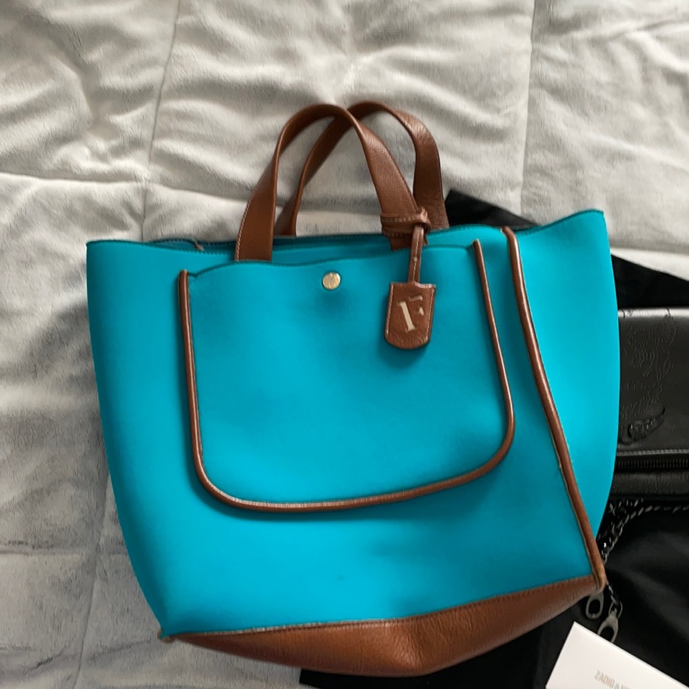 Furla turquoise bag